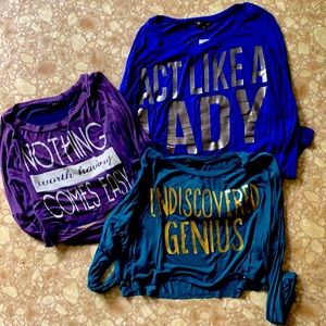 Quippy T’shirts NWT juniors/girls